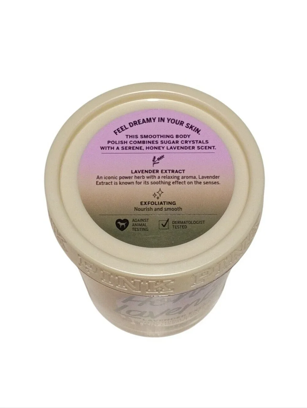 VS PINK Limited Edition Honey Lavender Smoothing Body Scrub Wash 10 Oz NEW